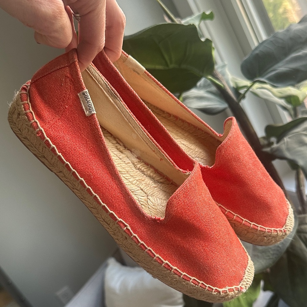 Soludos Coral Canvas Espadrille Slip-On